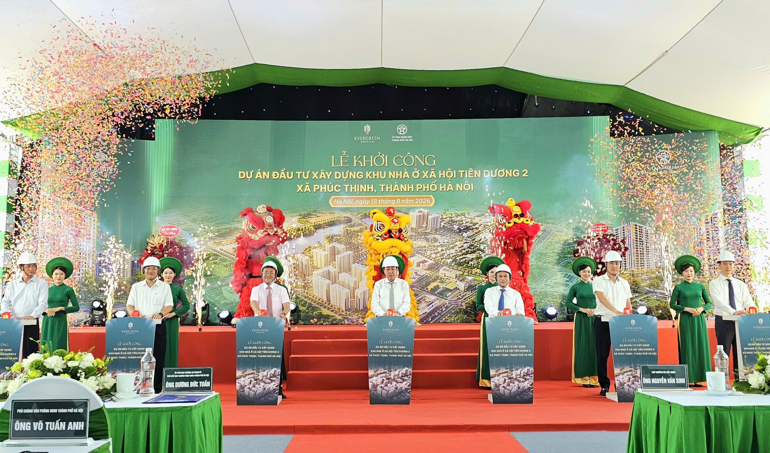 Khởi công Dự án xây dựng Khu nhà ở xã hội Tiên Dương 2 với hơn 8000 căn hộ